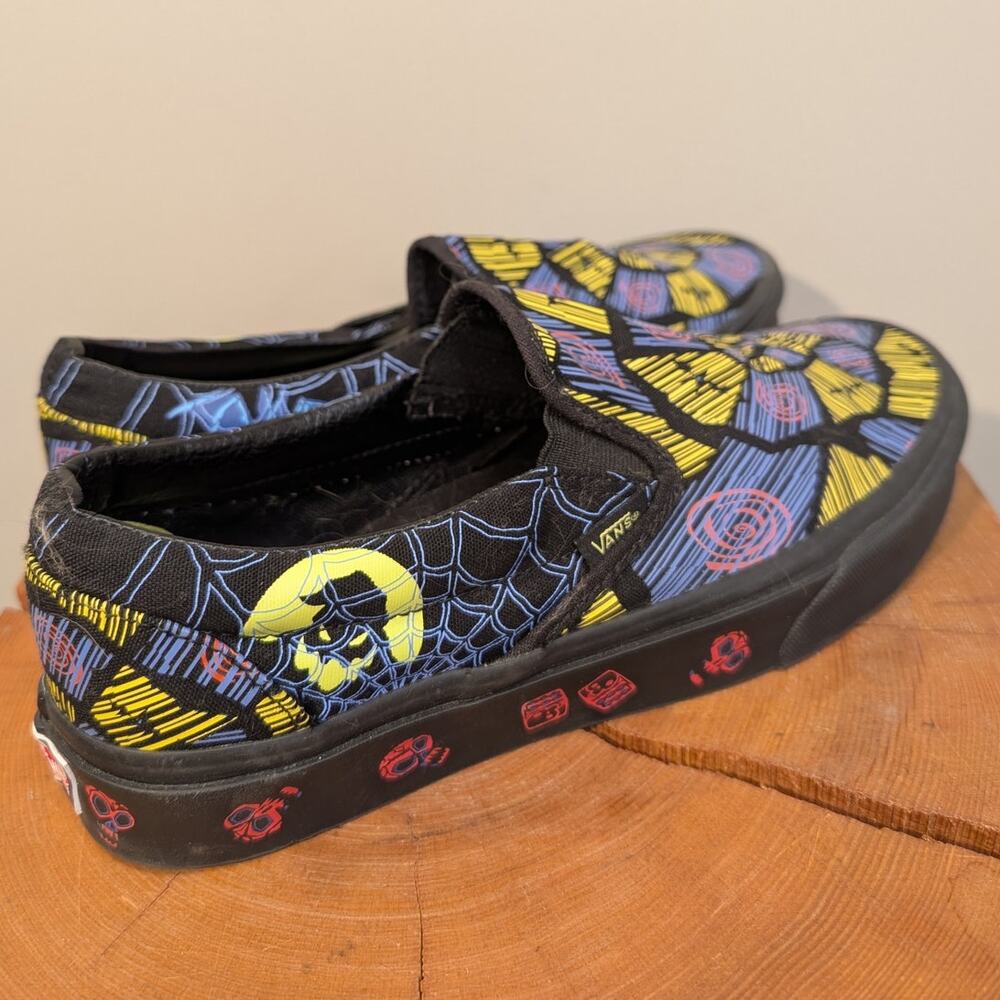 Vans Slide Nightmare Before Christmas OOGIE BOOGIE GlowInTheDark - Size 7/8.5 - Picture 5 of 10